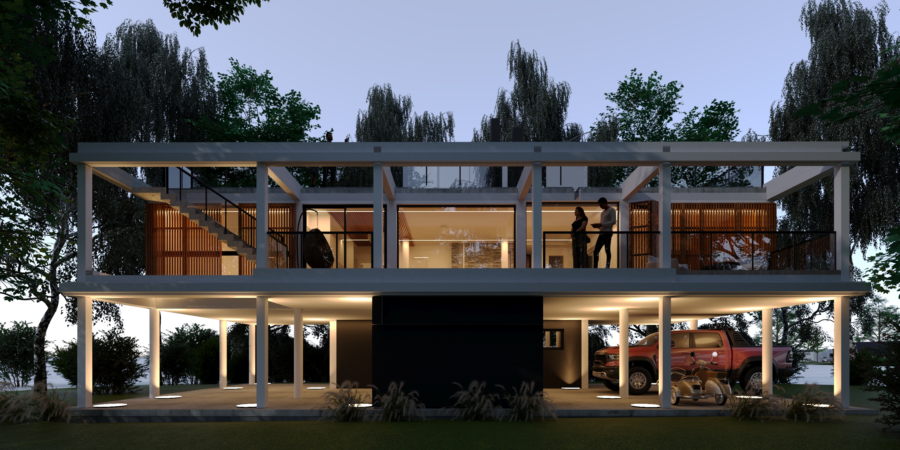 Vista exterior Casa Rio