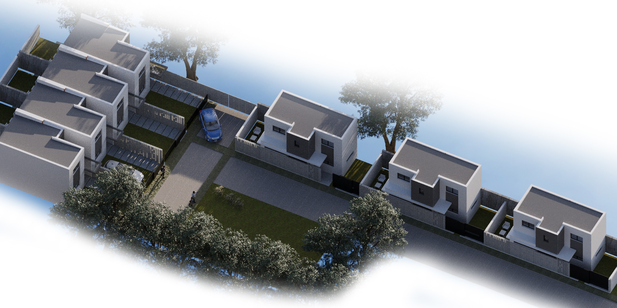 Render exterior Dúplex Elvira